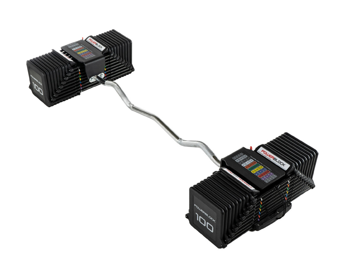 Powerblock Pro 100 EZ Curl Bar PBPRO100EZB