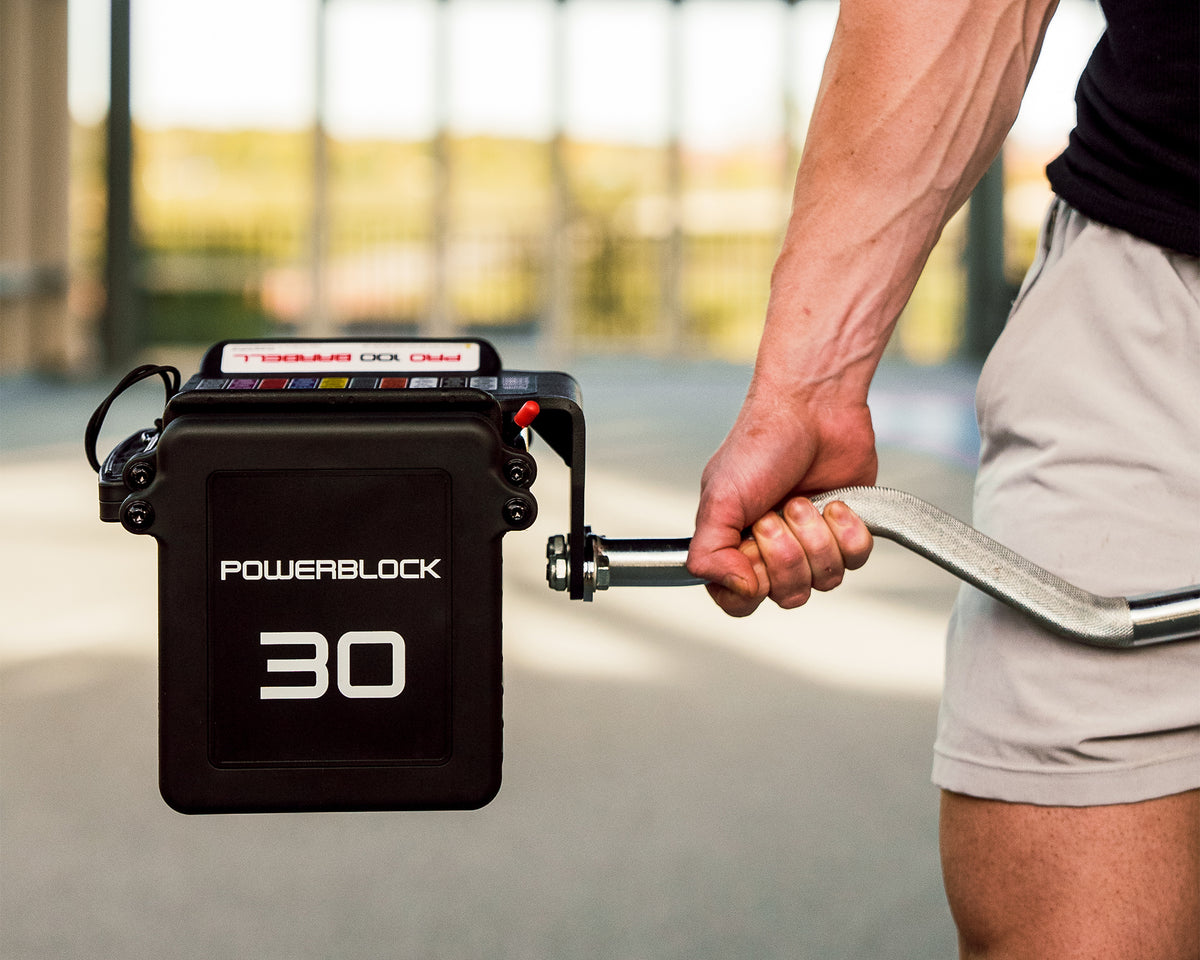 Powerblock Pro 100 EZ Curl Bar PBPRO100EZB